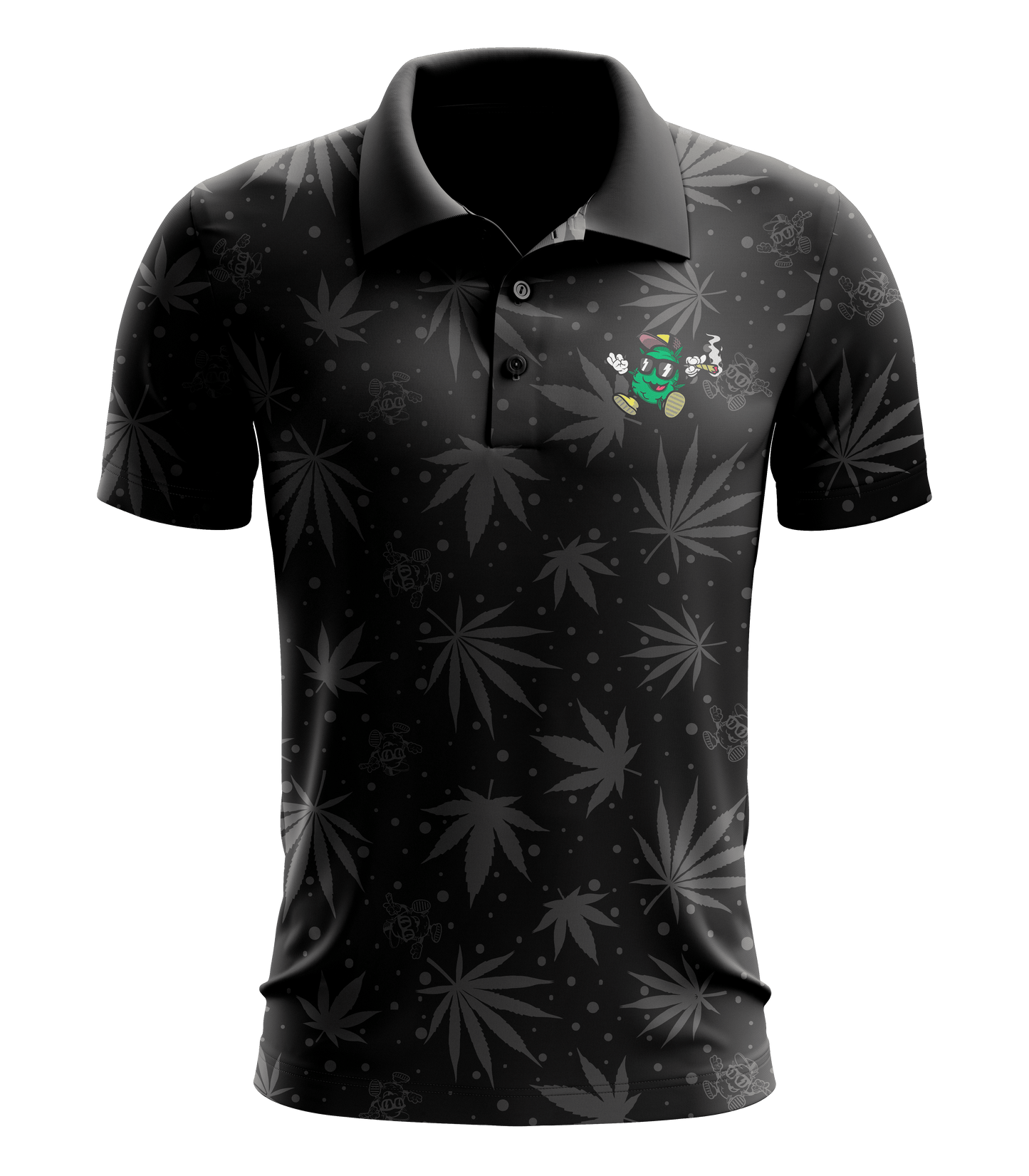 KUSH WORLD POLO SHIRT - EMBROIDERED LOGO