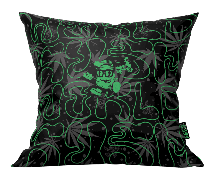 KUSH WORLD PILLOW- KUSH LETTERS & LOGO