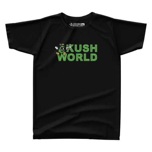 KUSH WORLD T-SHIRT - SPECIAL LETTER LOGO