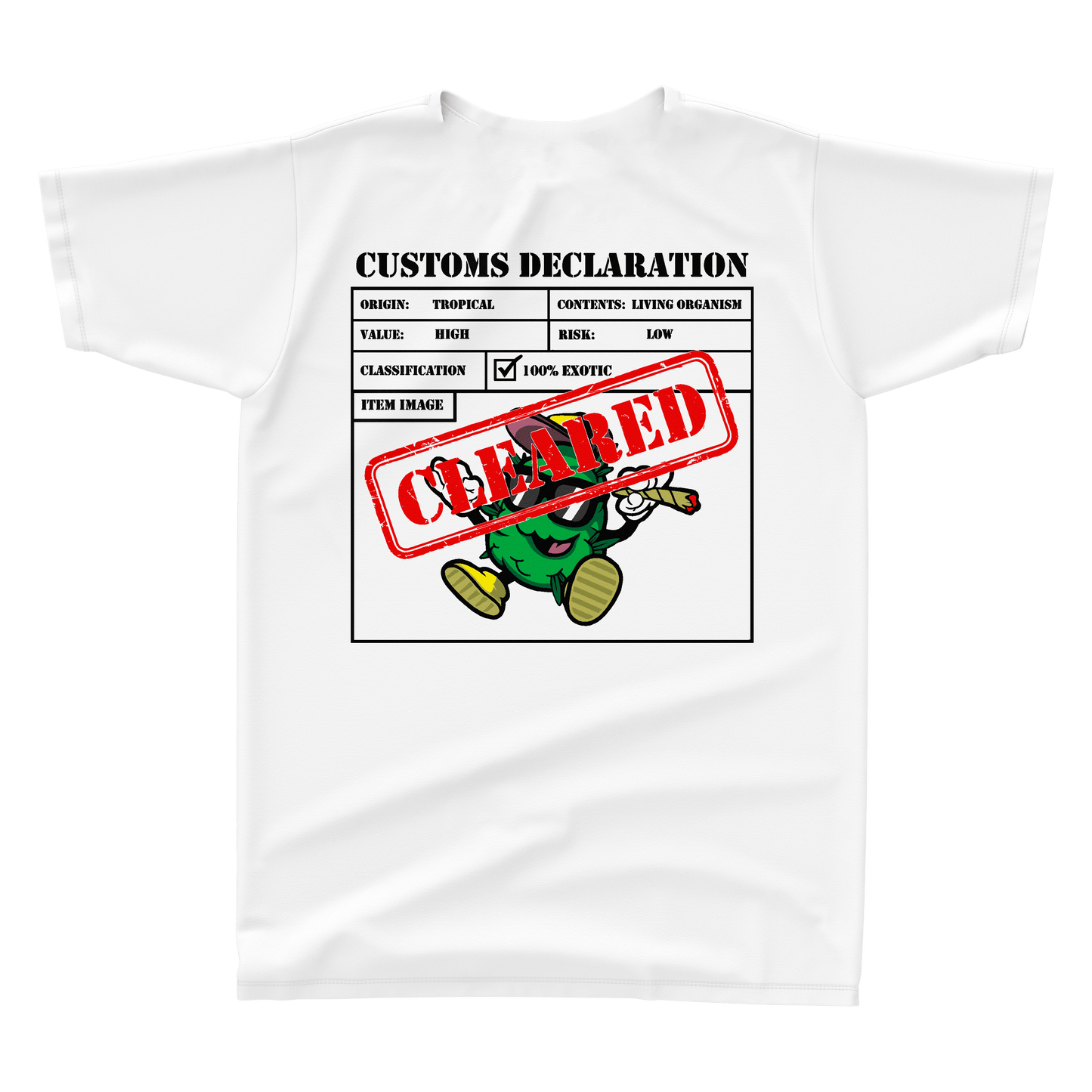 KUSH WORLD T-SHIRT - CUSTOMS DECLARATION