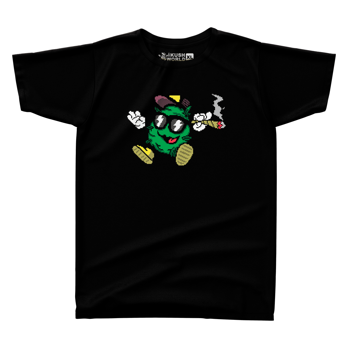 KUSH WORLD T-SHIRT - BIT KUSH LOGO