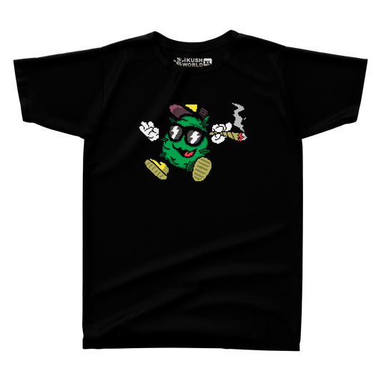 KUSH WORLD T-SHIRT - BIT KUSH LOGO