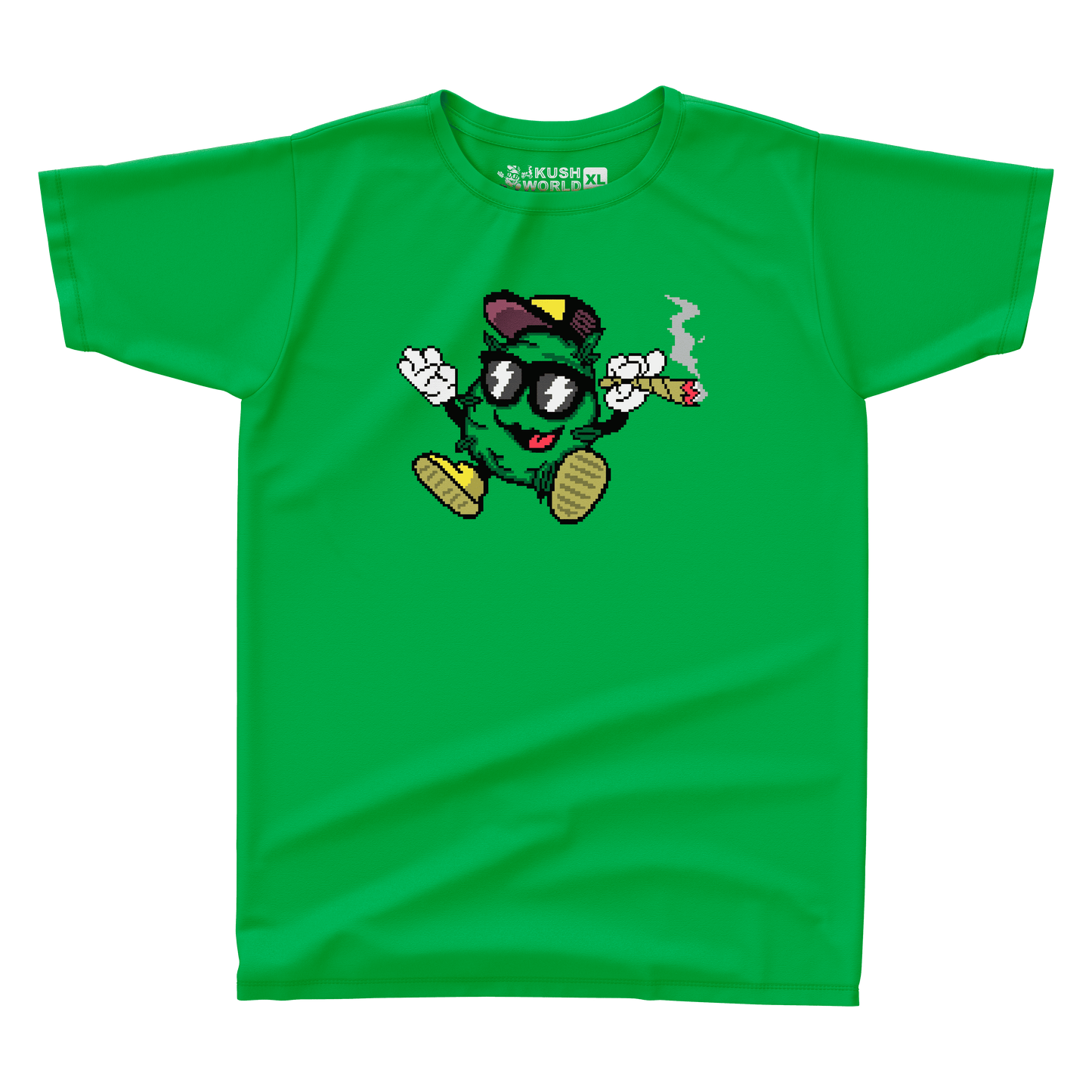 KUSH WORLD T-SHIRT - BIT KUSH LOGO