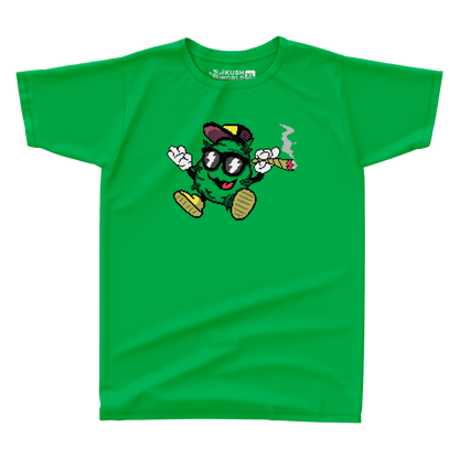 KUSH WORLD T-SHIRT - BIT KUSH LOGO