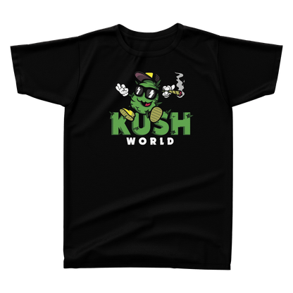 KUSH WORLD T-SHIRT - KUSH LOGO